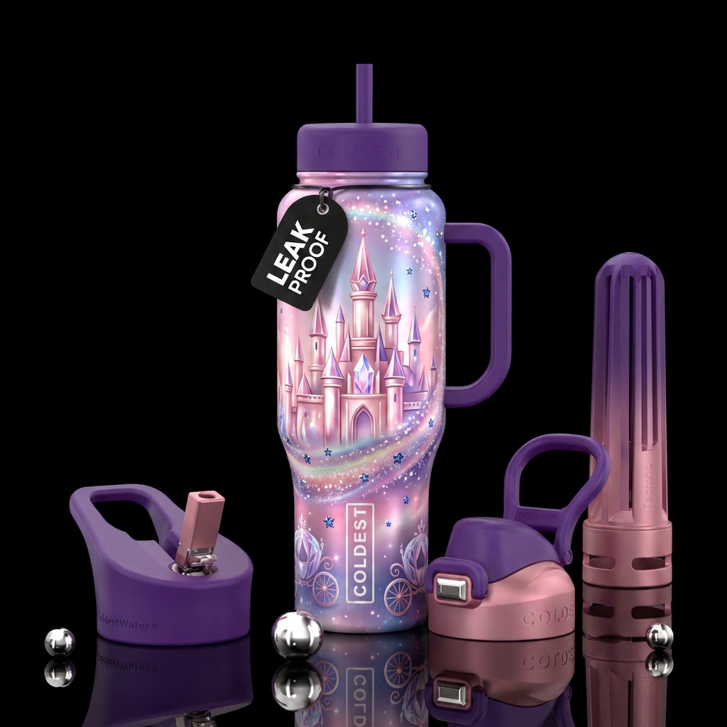 Princess dreams water bottle design