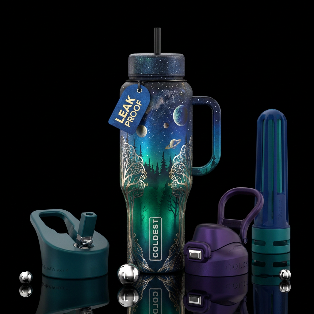 Unique characteristic water bottle design