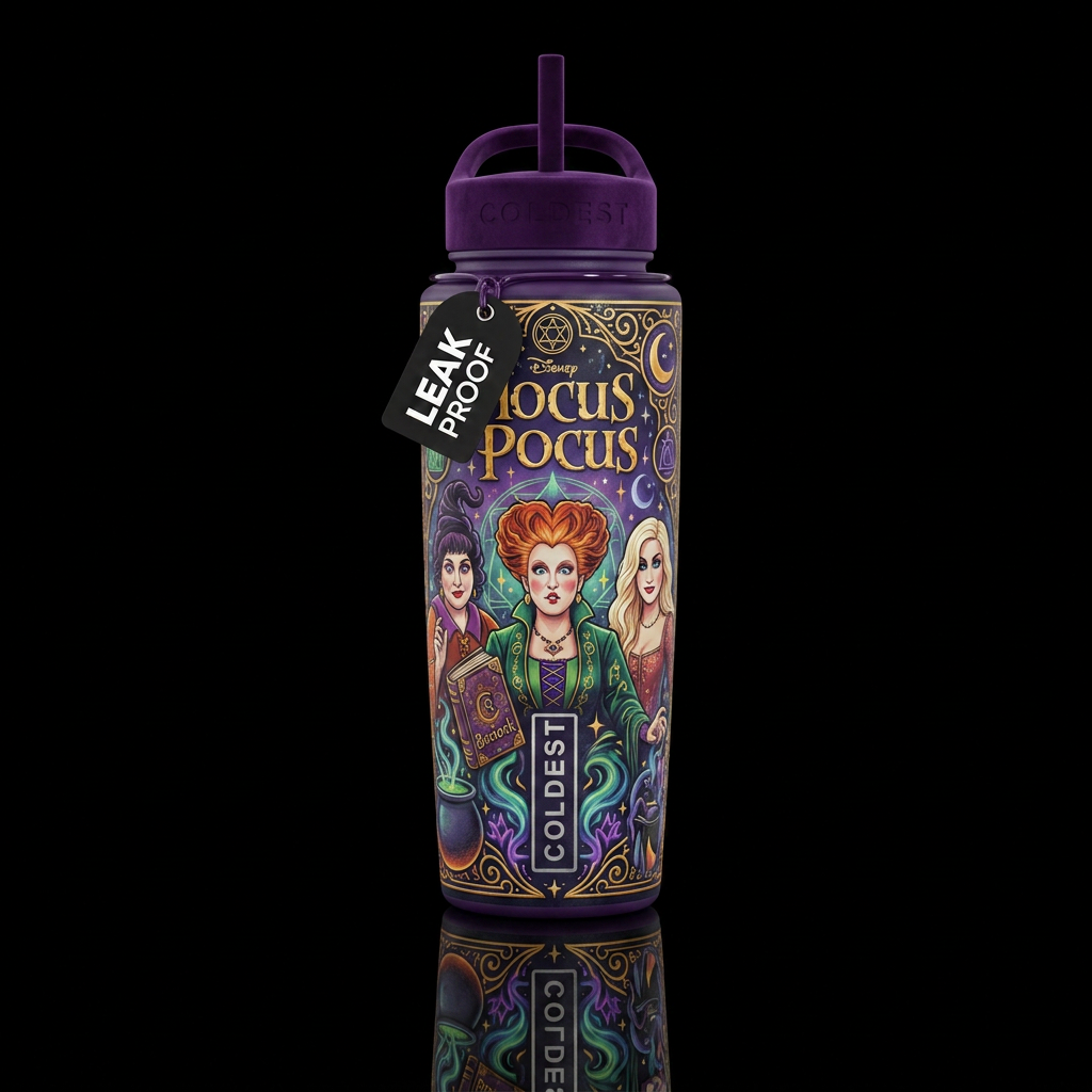 Hocus Pocus water bottle design