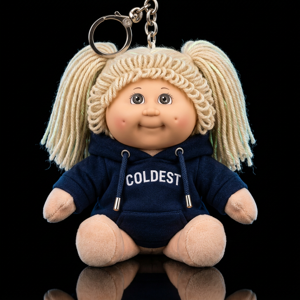 Cabbage patch kid, glowie, sweatshirt no cap water bottle design