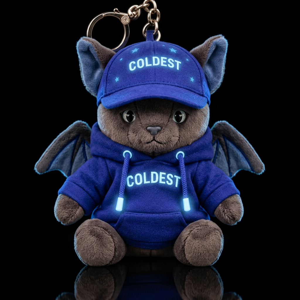 Choco The BatCat water bottle design