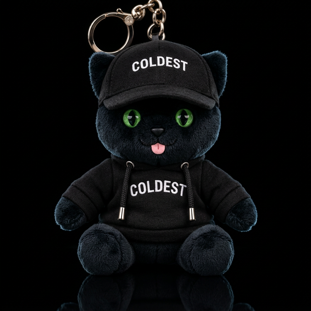 Smokey the cat water bottle design