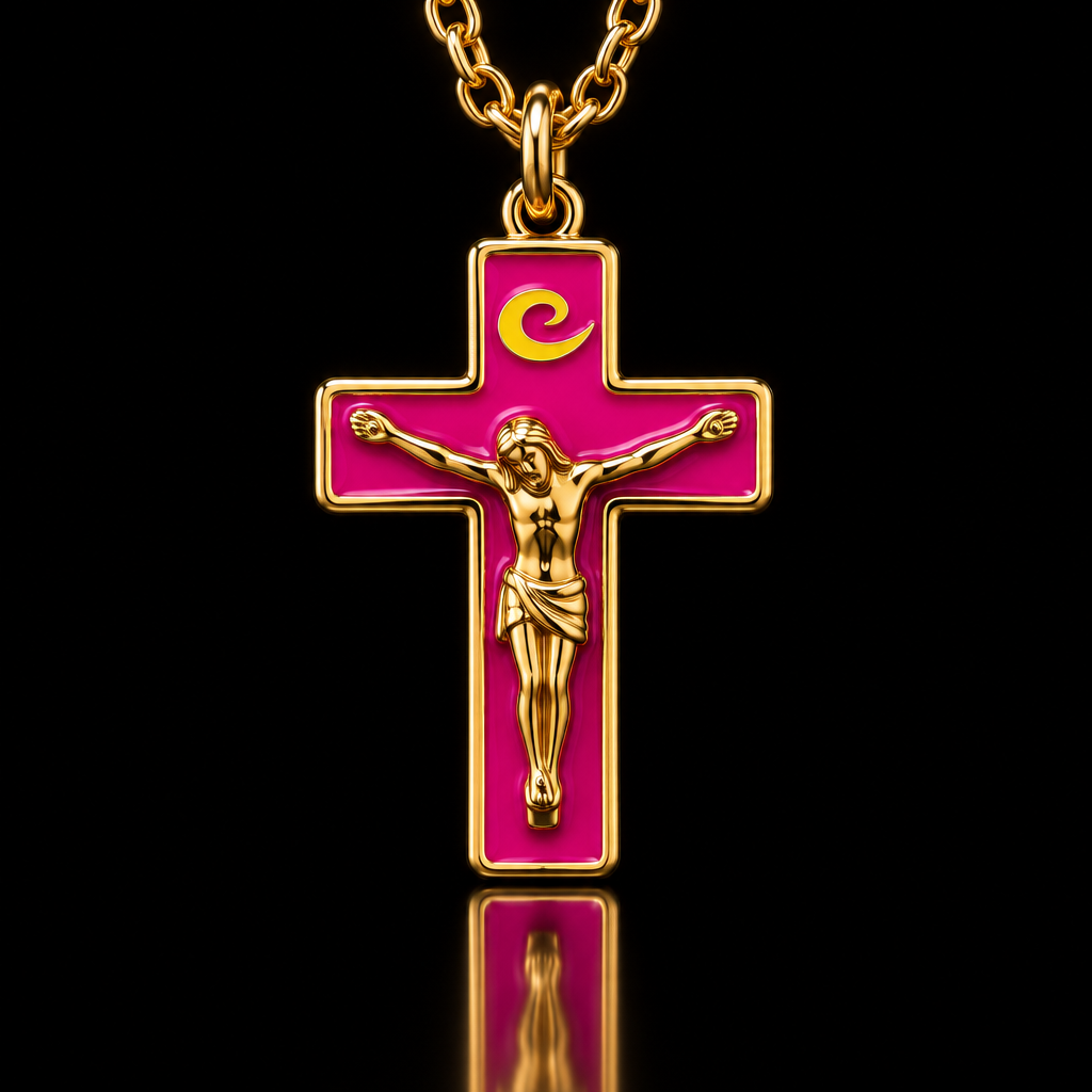 God on the Cross water bottle design