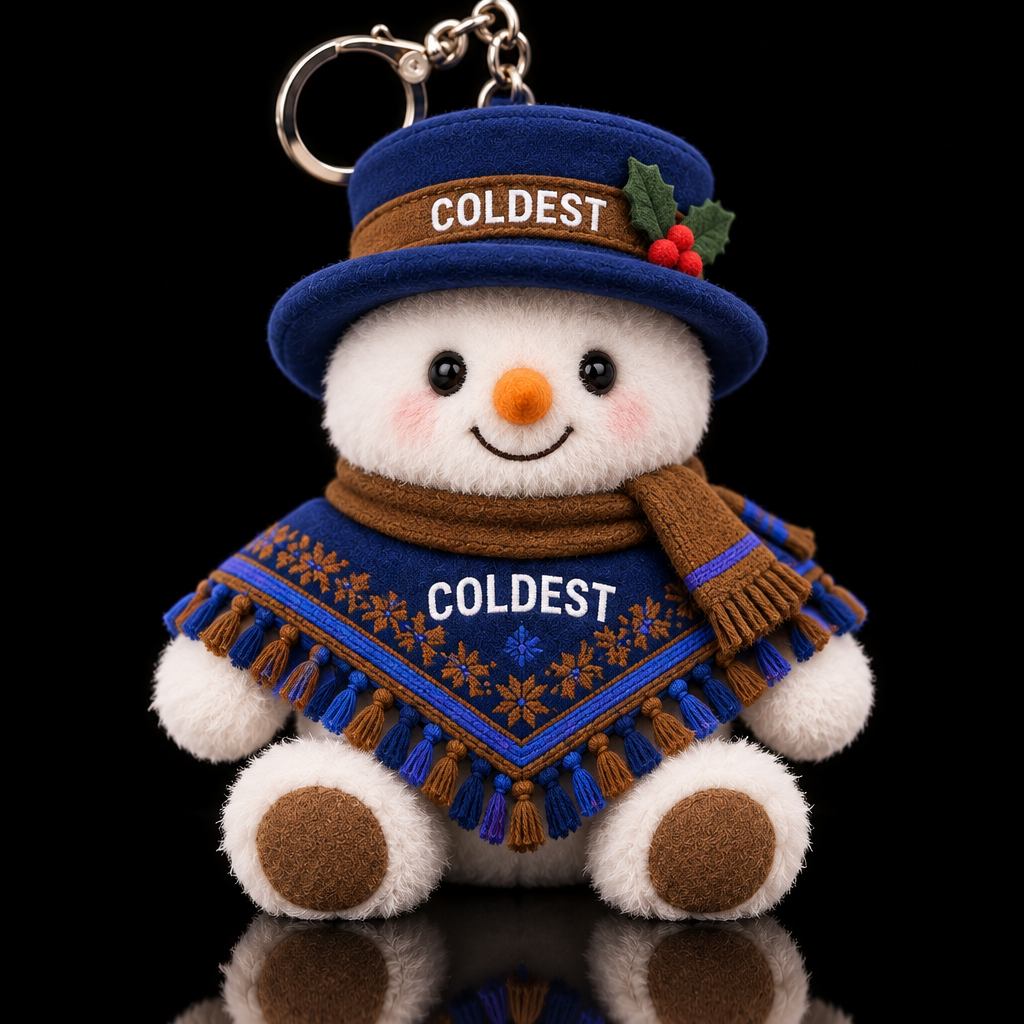 Sir chills a-alot the snowman water bottle design