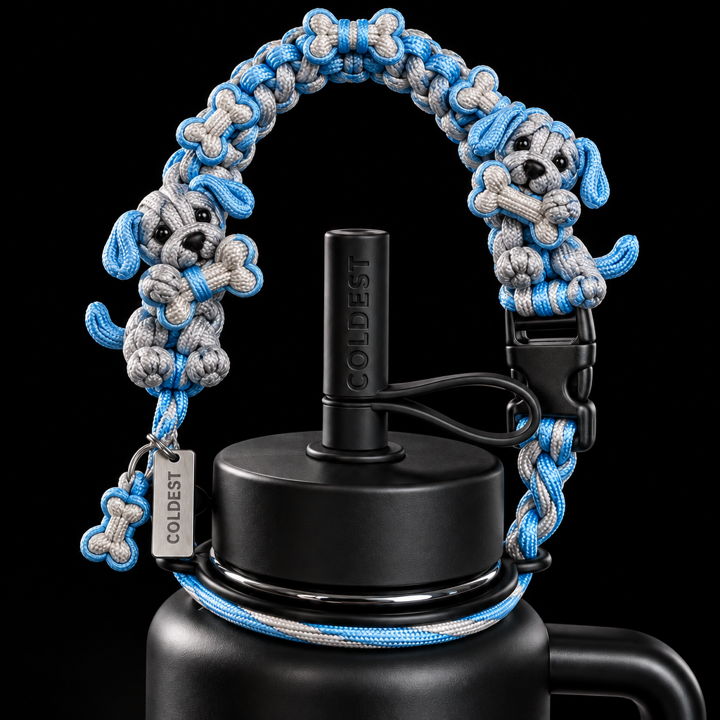 Knotty Paws water bottle design
