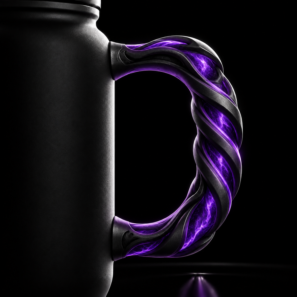 Vortex Violet water bottle design