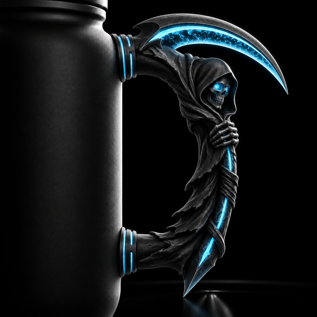 GrimCreeper water bottle design