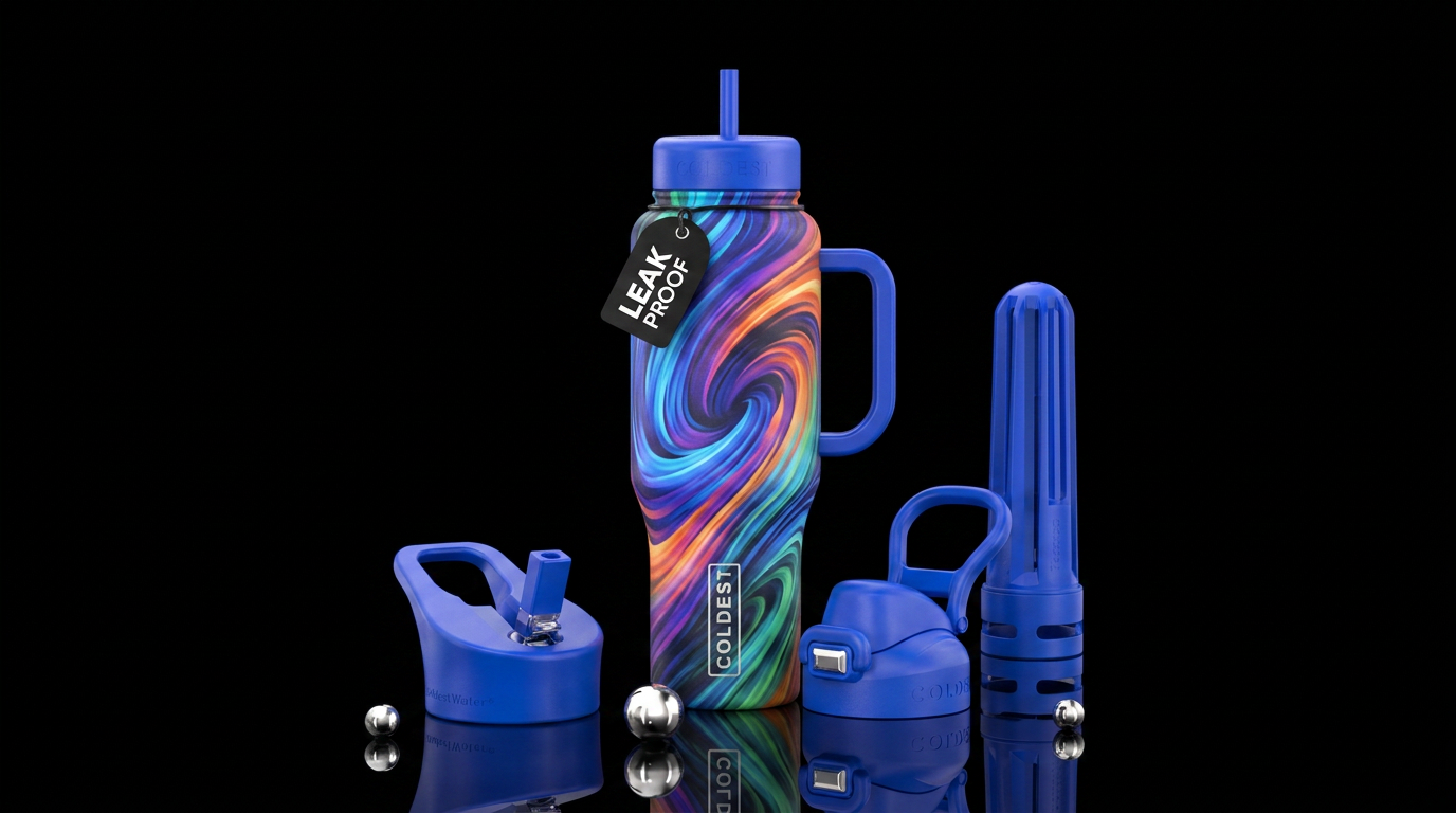 Shock waves water bottle design