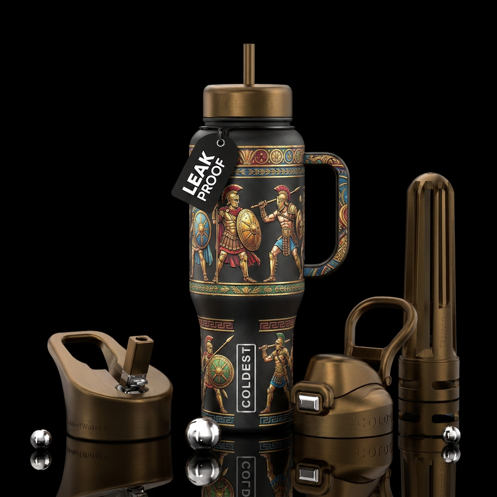 Ancient warrior deaigns water bottle design