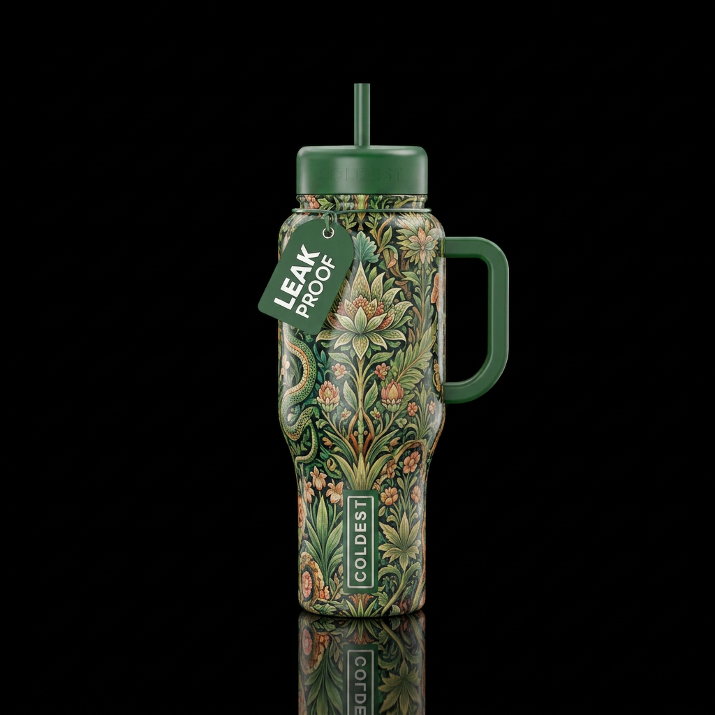 Garden of Eden water bottle design