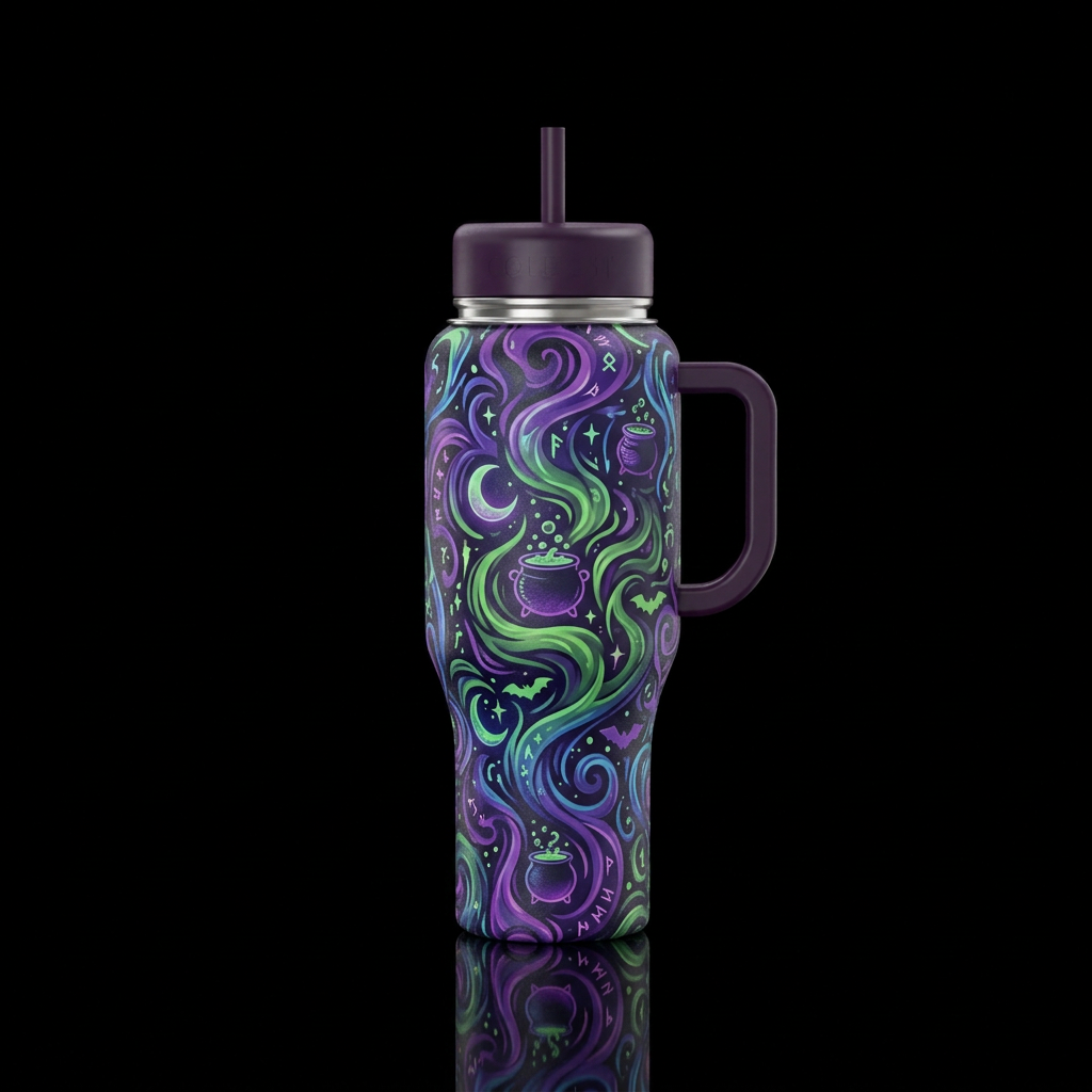 Witches brew water bottle design