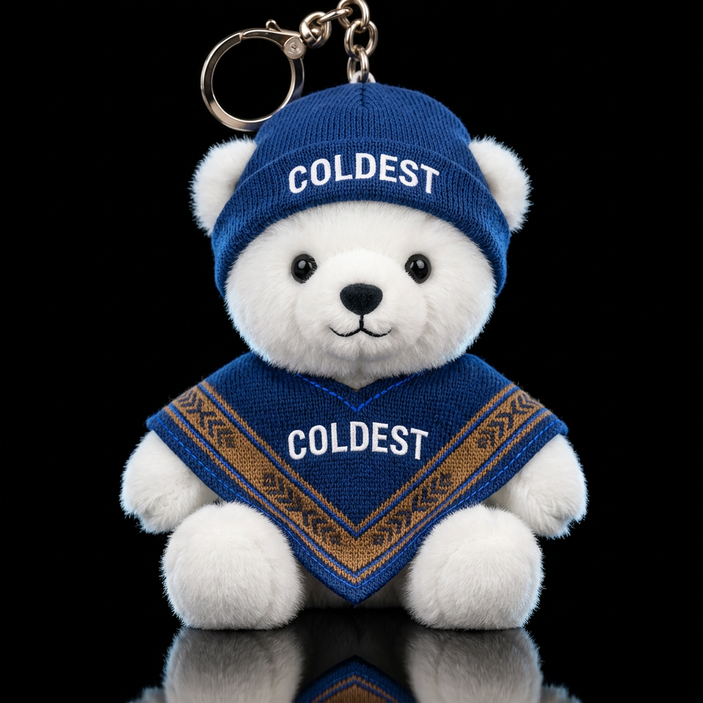 Paulina the polar bear water bottle design