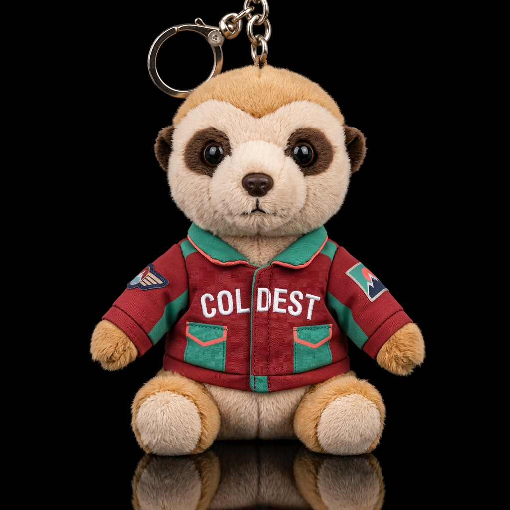 Mickie the Meerkat water bottle design