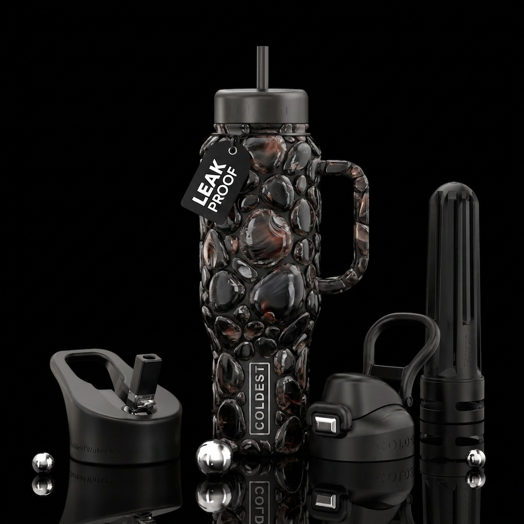 Apache tears stone water bottle design