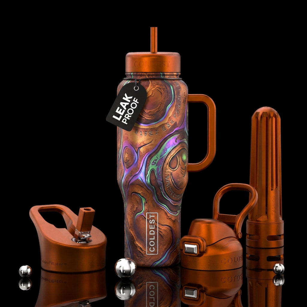 Tumbler inspired by a alien discovery on mars water bottle design