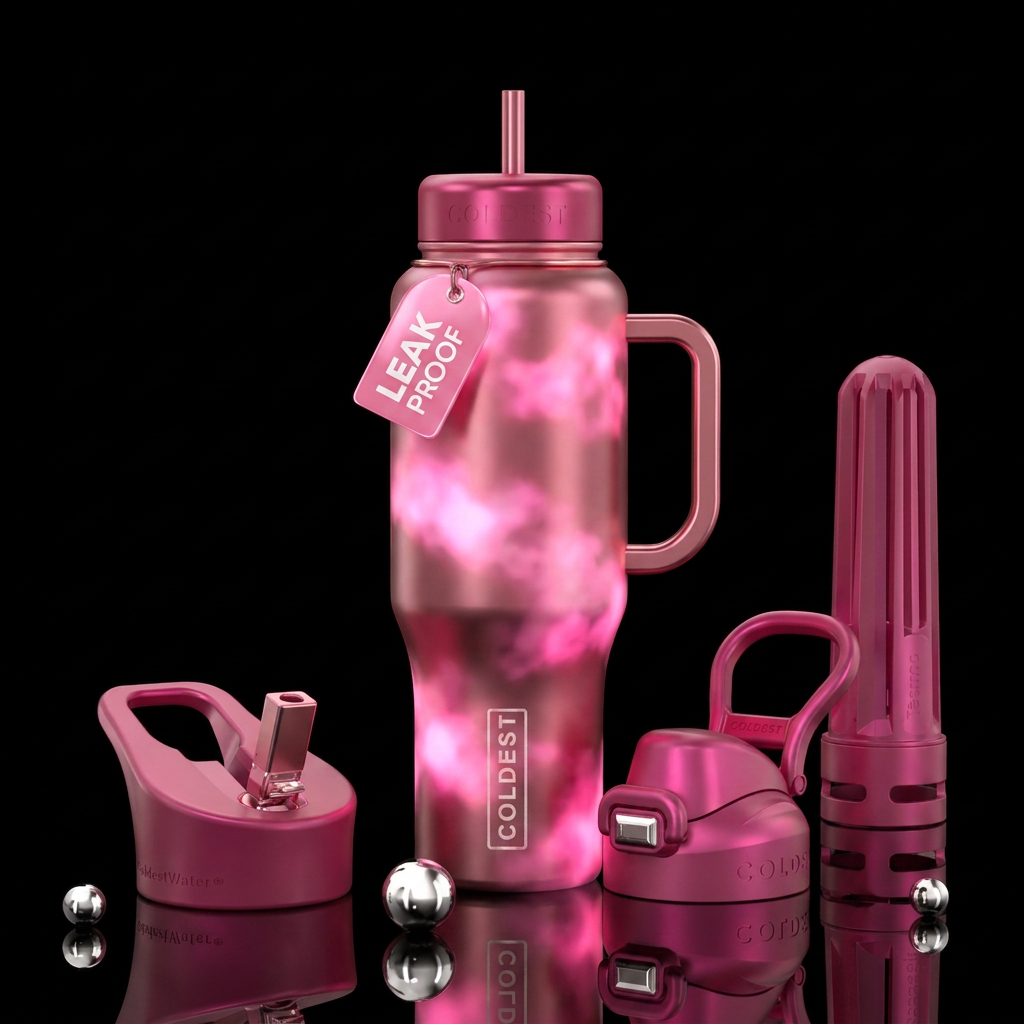 Tumbler inspired by valentines day and is glowy water bottle design
