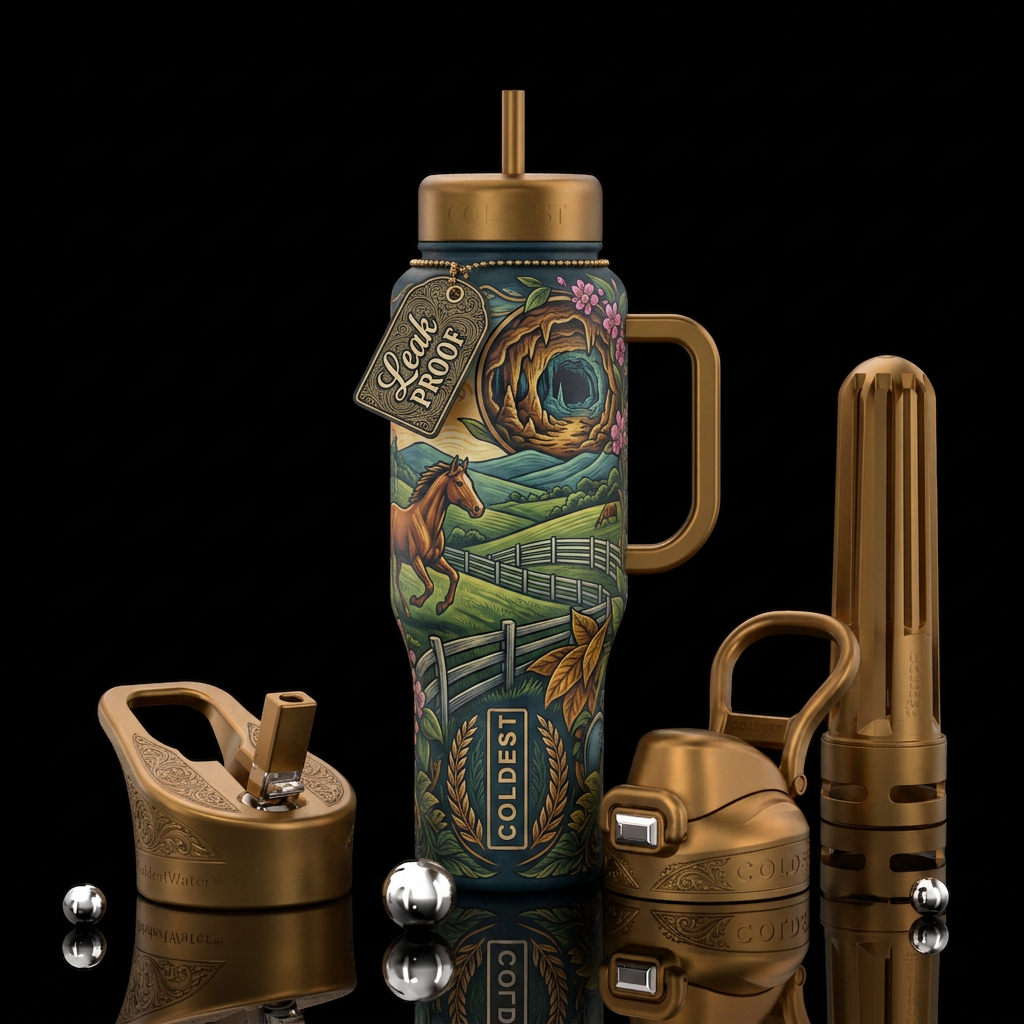 Tumbler inspired by Kentucky  scenery water bottle design