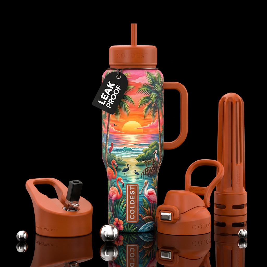 Tumbler inspired by Florida  scenery water bottle design