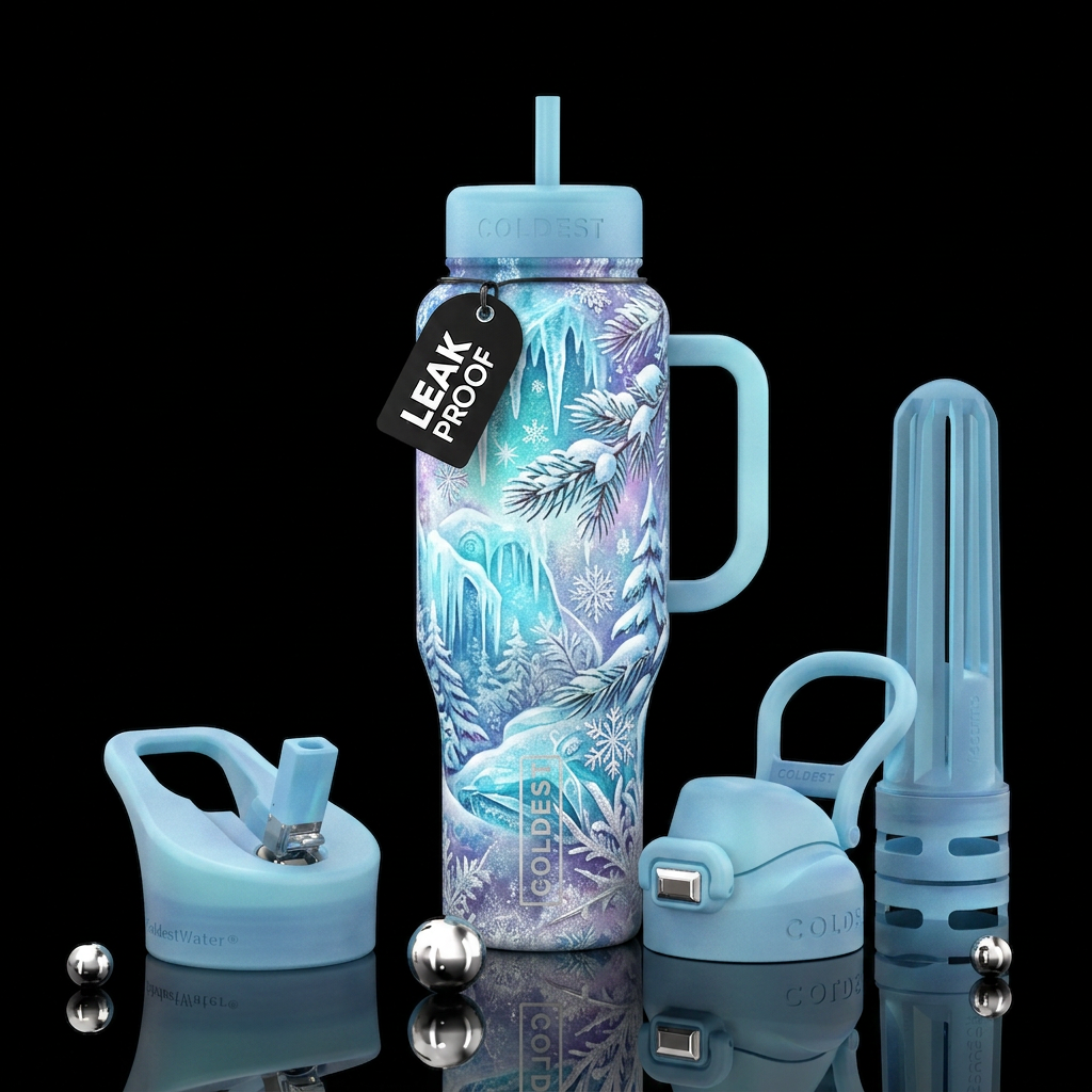 Tumbler inspired by winter water bottle design