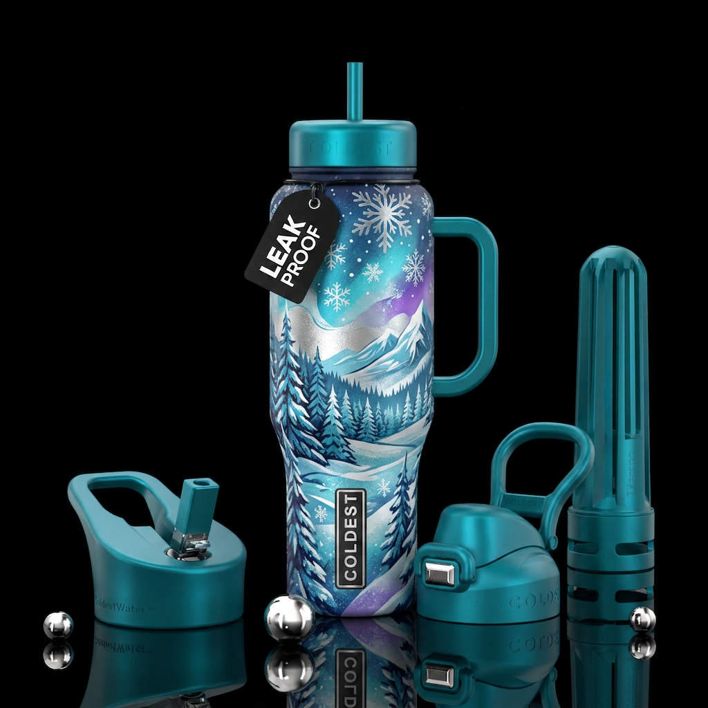 Tumbler inspired by winter water bottle design