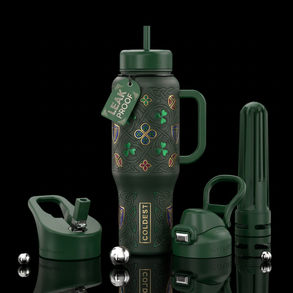 Tumbler inspired by irish legend water bottle design