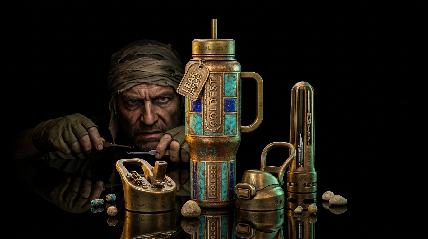 Tumbler is an ancient artifact that is booby trapp... water bottle design