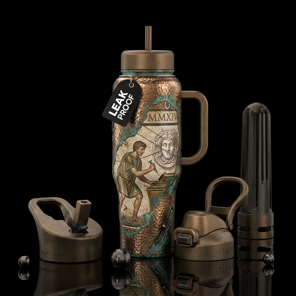 Tumbler is an ancient roman artifact that is booby... water bottle design