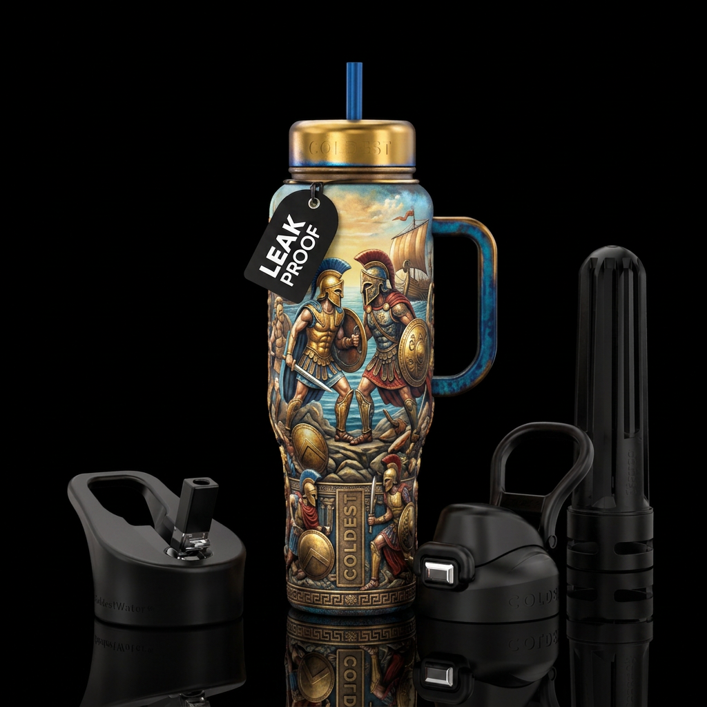 Tumbler inspired from Homer's The illiad,  please ... water bottle design