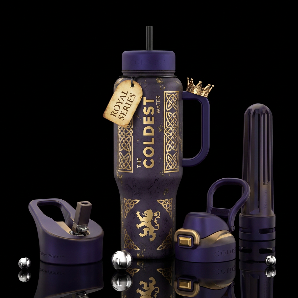 Tumbler inspired by king aurr water bottle design