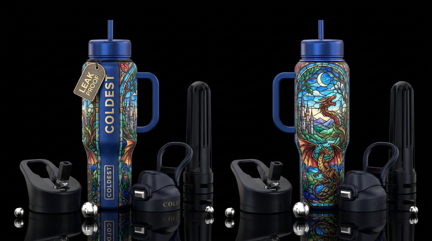 Tumbler inspired by, dreamy,stained glass, mideava... water bottle design