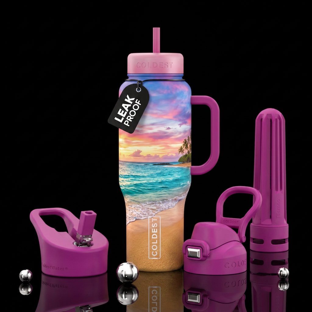 Tumbler inspired by, dreamy, summer vacation with ... water bottle design