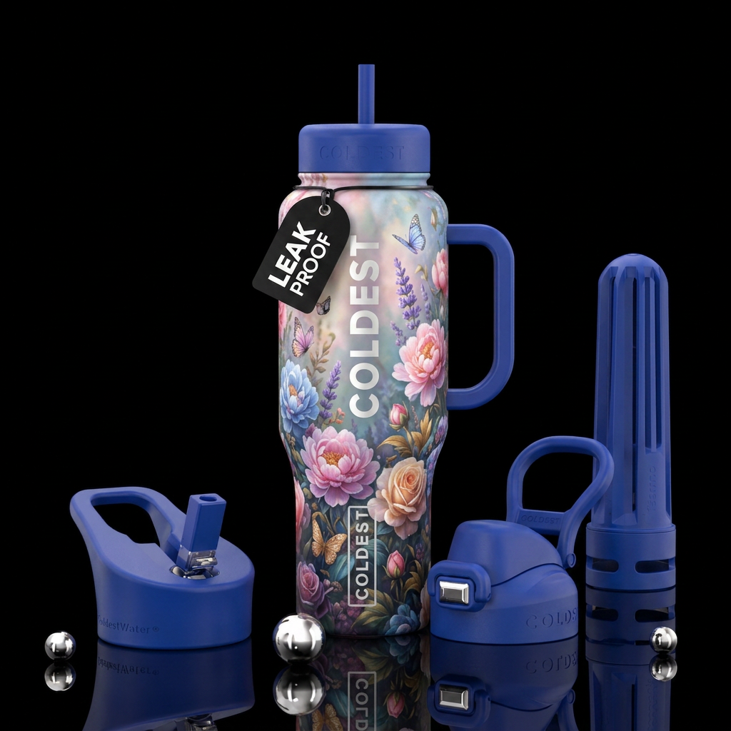 Tumbler is inspired by romantic, dreamy, garden, p... water bottle design