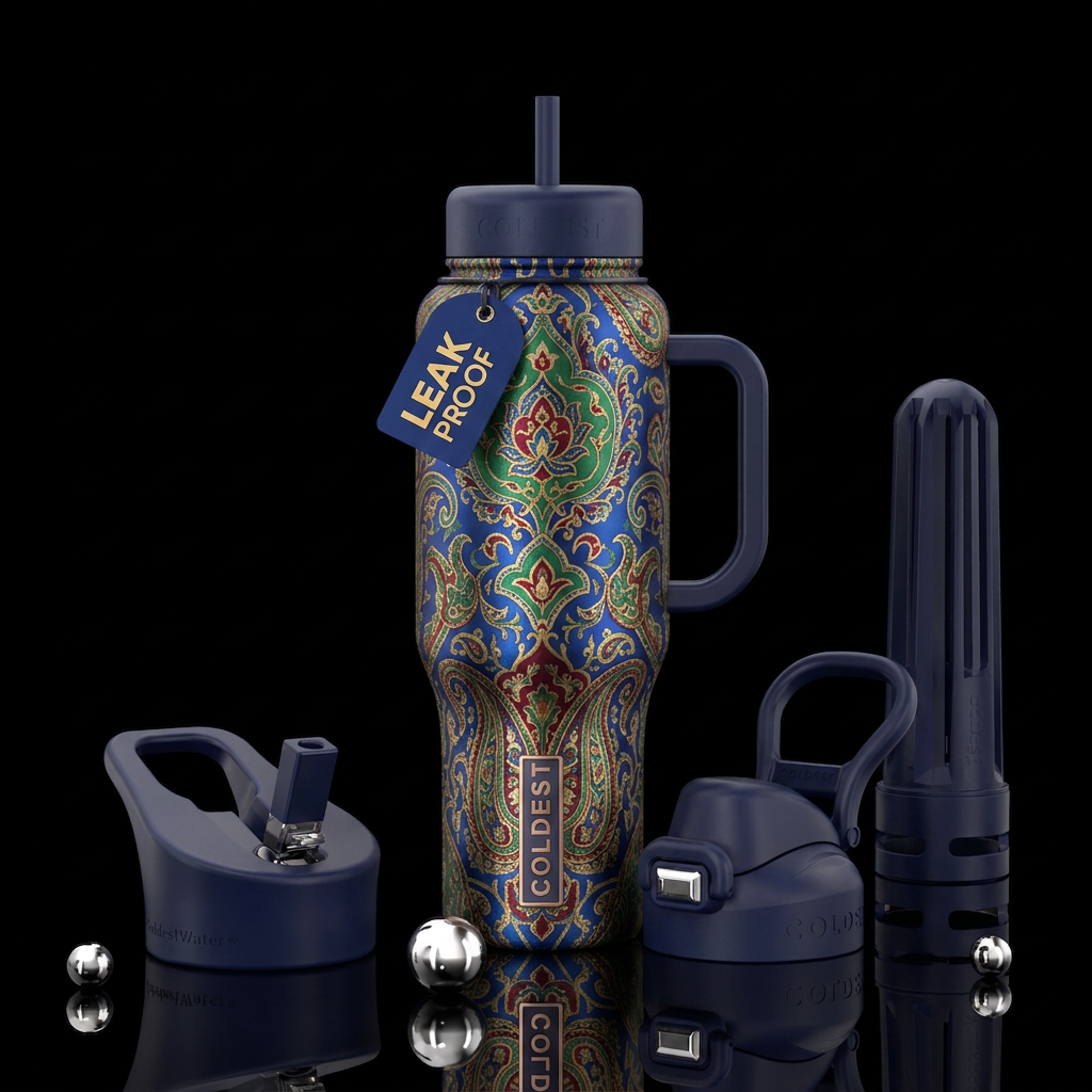 Tumbler inspired by satin persaids water bottle design