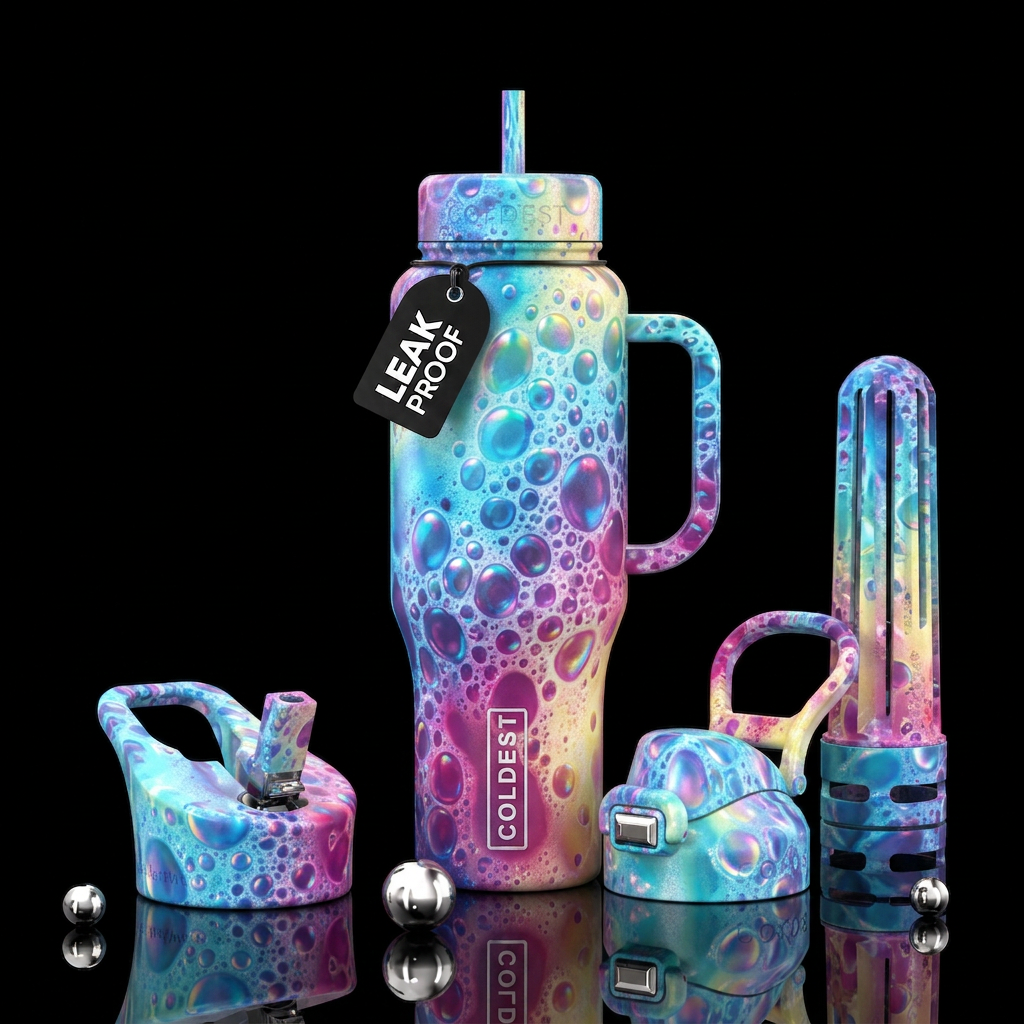 Magical car wash suds water bottle design