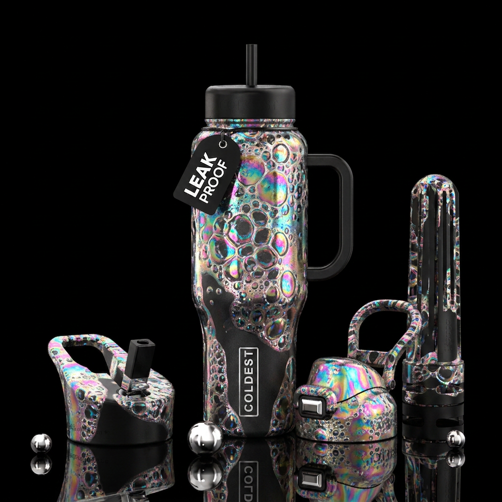 Magical  bubble bath water bottle design