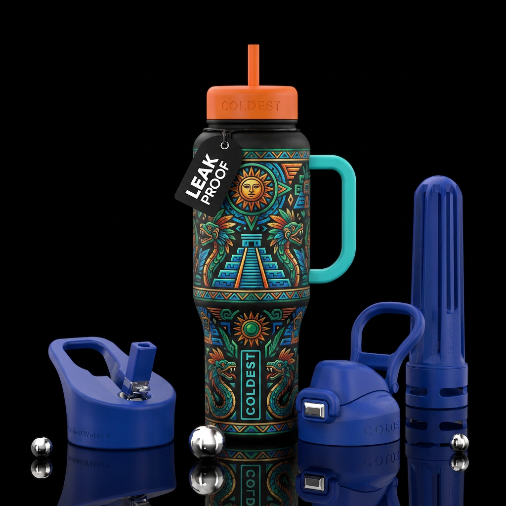 Aztec hydration water bottle design