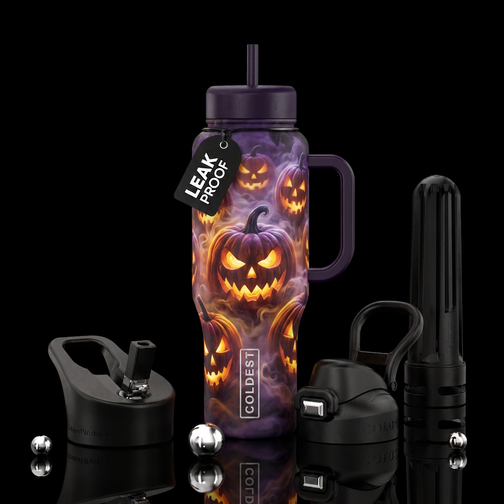 Haunted jacket lanterns with fog water bottle design
