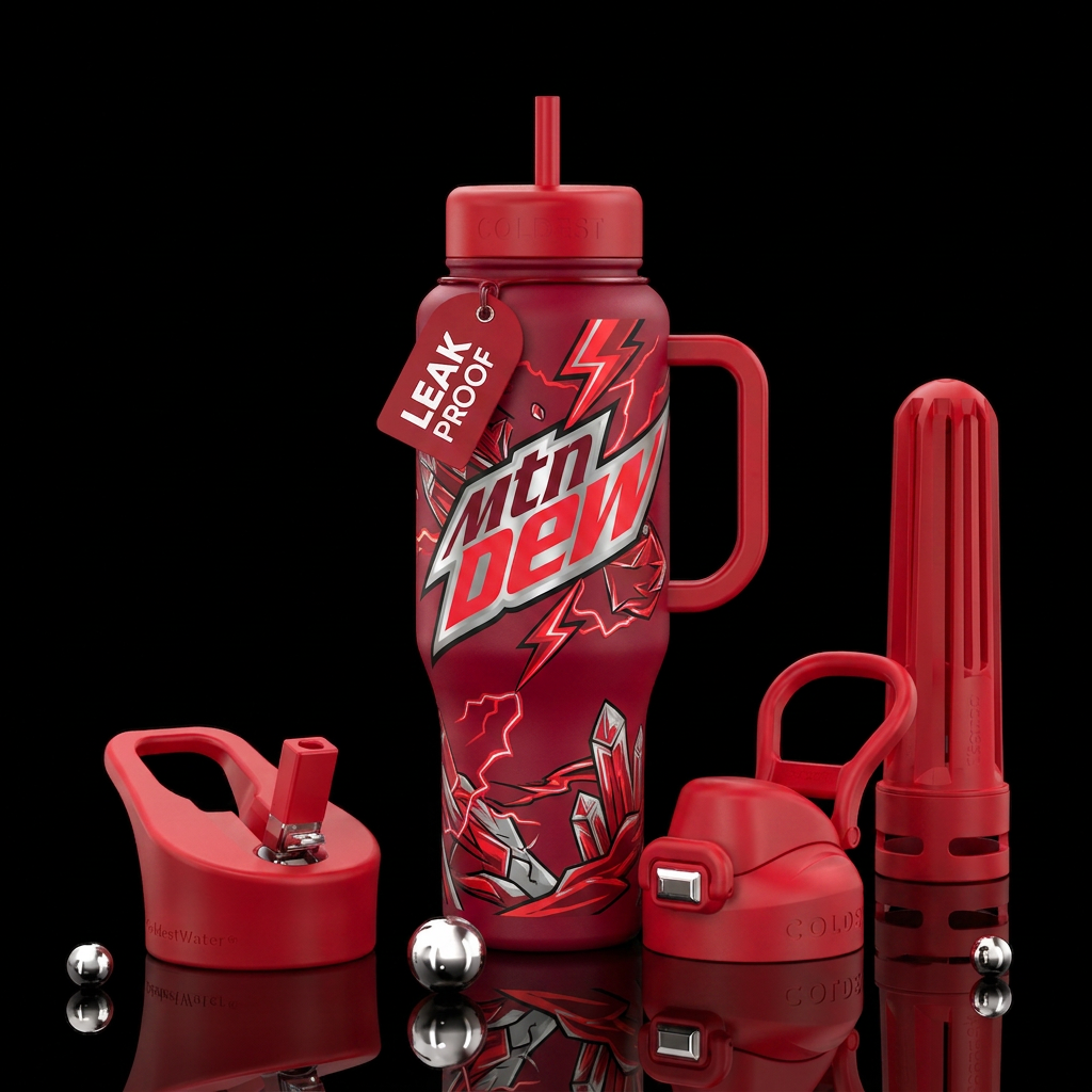 Code Red Mountain Dew if it was a tumbler without ... water bottle design