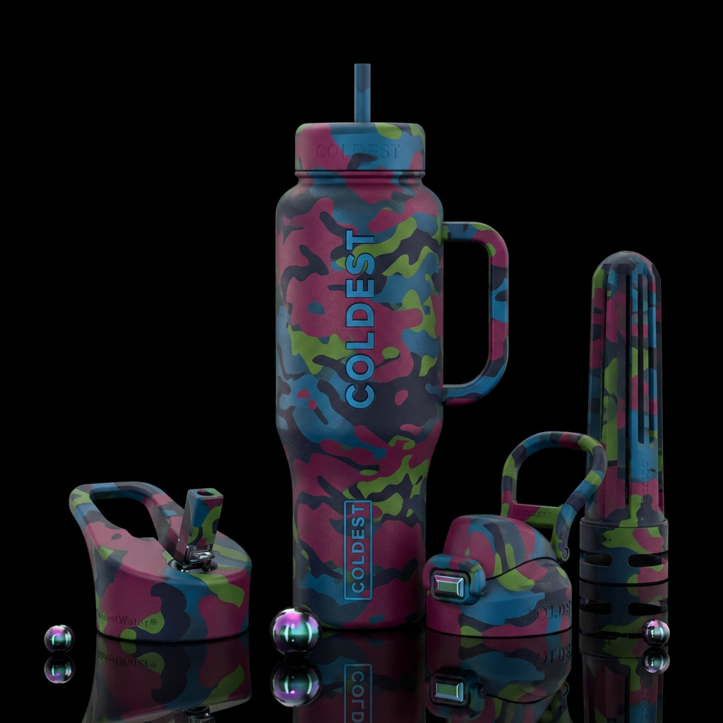 Stealth hydration water bottle design