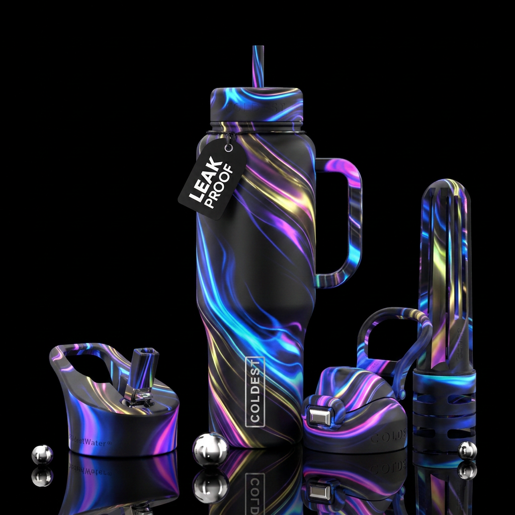If coldest bottles were designed by AI water bottle design