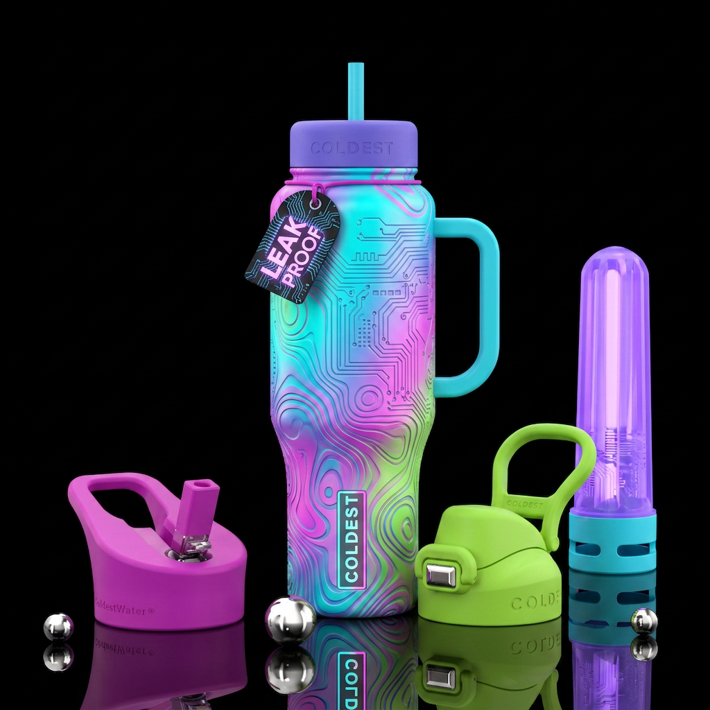 If coldest bottles were designed by AI water bottle design
