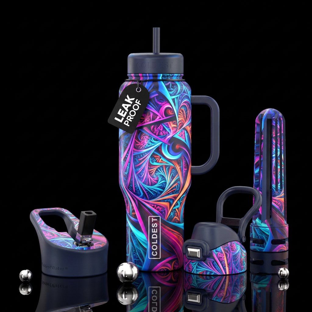 If coldest bottles were designed by AI water bottle design