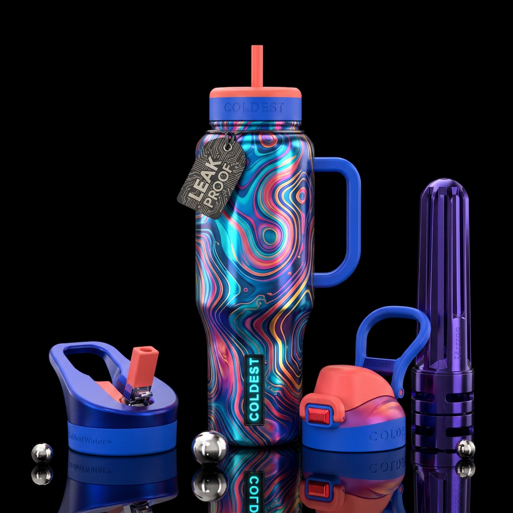 If coldest bottles were designed by AI water bottle design