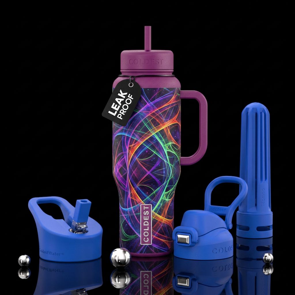 If coldest bottles were designed by AI water bottle design