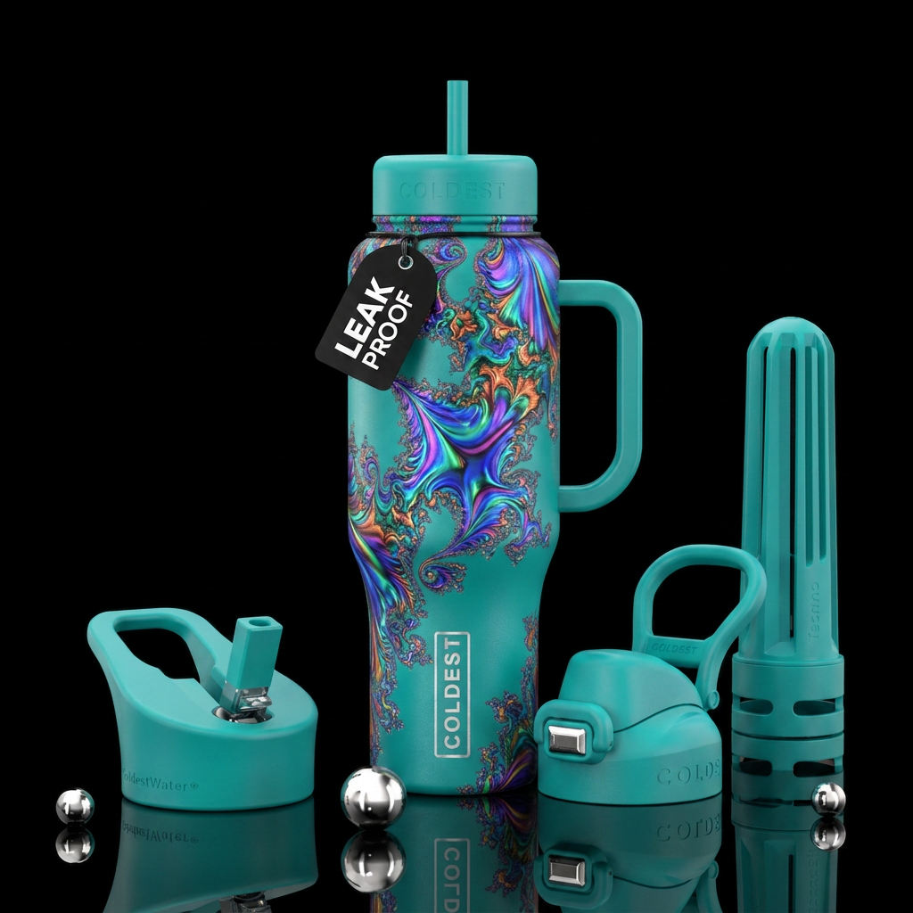 If coldest bottles were designed by AI water bottle design