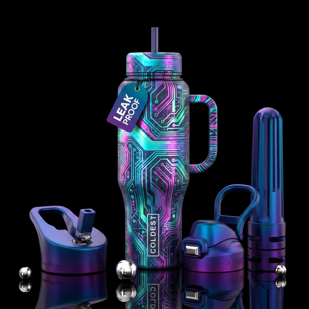 If coldest bottles were designed by AI water bottle design
