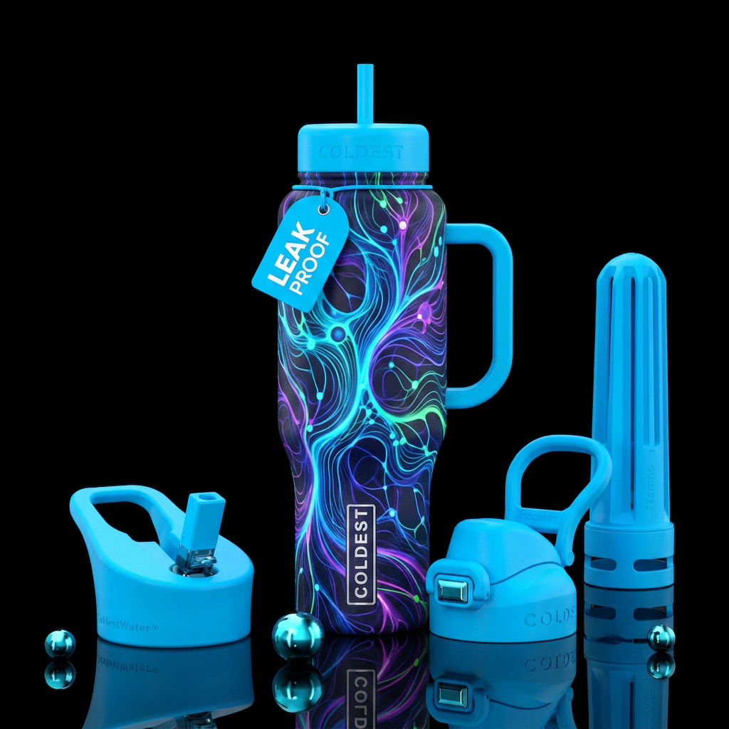 If coldest bottles were designed by AI water bottle design