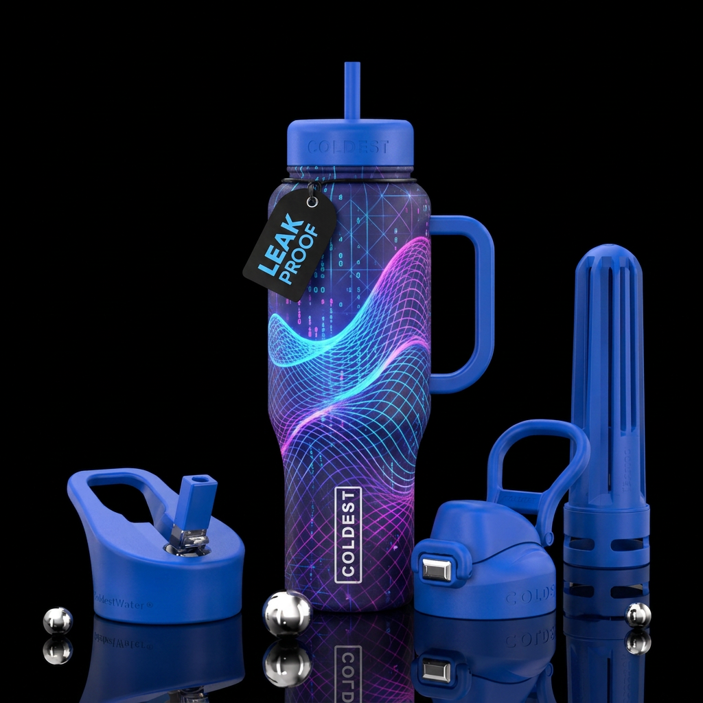 If coldest bottles were designed by AI water bottle design