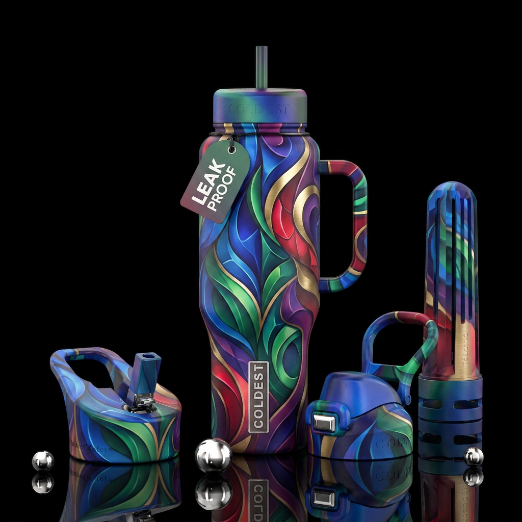 If coldest bottles were designed by AI water bottle design