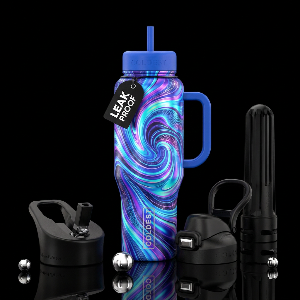 If coldest bottles were designed by AI water bottle design